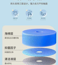 Disposable Toilet Brush Set with Wall-Mounted Holder for Bathroom Cleaning