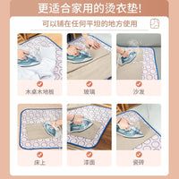 Foldable Ironing Board Cover with Heat Insulation, Portable, Pink Set