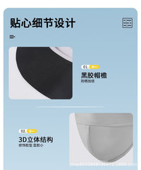Banana Under Black Glue Sunscreen Ice Silk Breathable Face Mask for Cycling Women