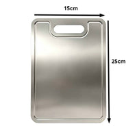 New 304 Stainless Steel Grooved Cutting Board, Antibacterial and Anti-Mold Kitchen Chopping Board