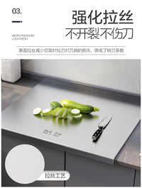 316 Stainless Steel Cutting Board, Antibacterial and Anti-Mold Kitchen Board, Double-Sided Thickened Food-Grade