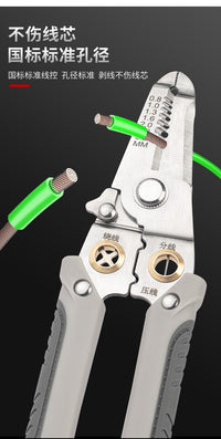 Industrial Stainless Steel Wire Stripper Pliers Multi-function Electrician Pliers
