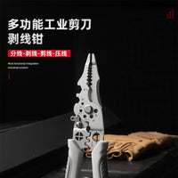 Multi-function Electrician Wire Stripper Pliers for Splitting and Stripping, Cross-border Supply