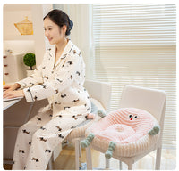Thick Plush Floor Cushion for Tatami, Office Chair, Long Sitting