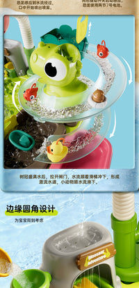 MJL Electric Circulating Water Play Sink with Dishwasher and Fishing Duck Toy for Boys