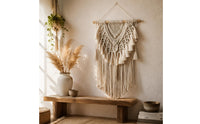 Boho Wall Tapestry Fringe Design Tassel Woven Wall Decor Eco-Friendly