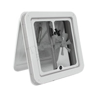 RV Trailer Ventilation Cover Base with Motor, Exhaust Fan for Camper, Travel Trailer