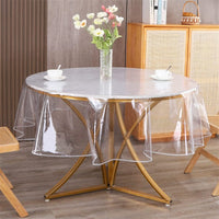 Transparent PVC Round Tablecloth, Modern Minimalist Style