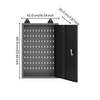 Steel cabinet with lock