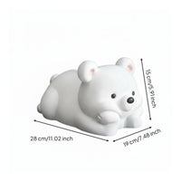 Bear Tissue Box Desktop Cute Bear Tissue Holder Soft Design for Living Room