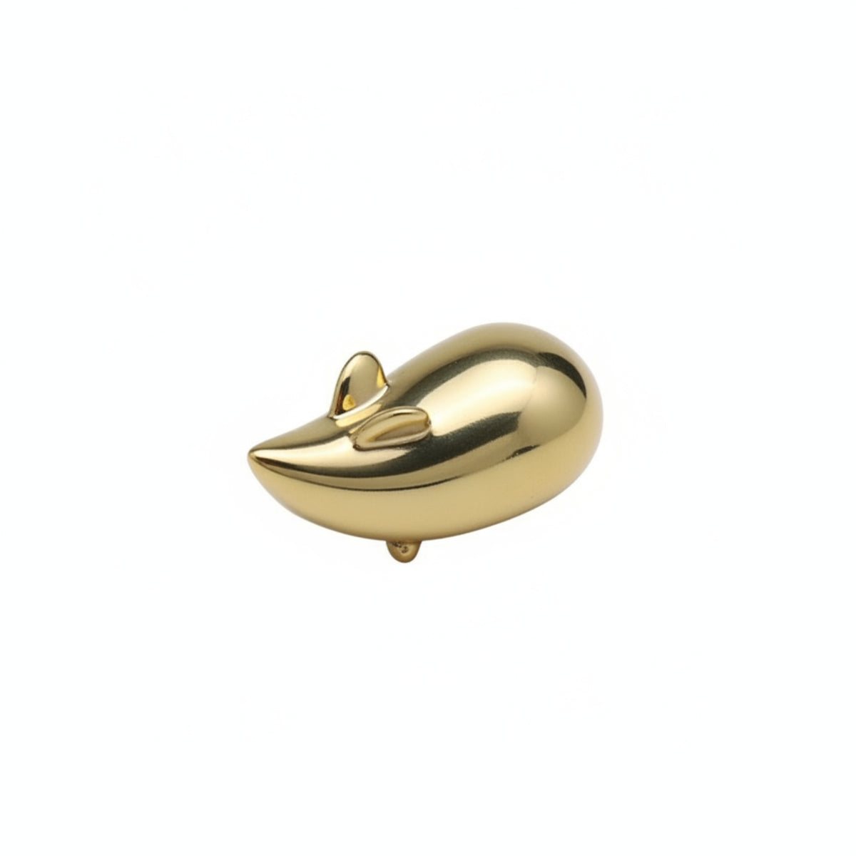 Brass Pen Rest Mirror-Polished Brass Brush Rest Compact for Office, Collectors