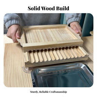 Wooden Rolling Board Makes Uniform Manual Herbal Creator