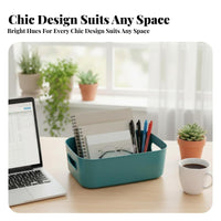 Rectangular Utility Basket Easy to Clean Organizer container Set Multiple Sizes