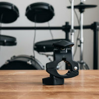 Four Way Drum Clamp Adjustable Electronic Drum Mount Clamp Sturdy Music Accessory for Drummers