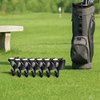 5 Pieces Clamp-Style Golf Bag Fasten-on Holder Compact Golf Bag Clip Slimline Long-Lasting for Golfers