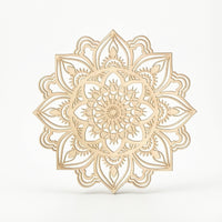 Mandala Wall Decor Layered Wooden Mandala Natural for Living Room