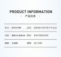 亚马逊爆款LED保暖照明针织帽夜行帽钓鱼帽发光led针织帽户外