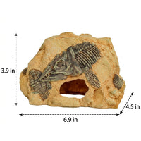 Resin Aquarium Rock Cave Decorations and Reptile Hideout, Aquatic Tank Decorations for Turtles, Aquatic Tank Ornaments for Snakes
