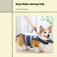 Dog Life Jacket, High-Buoyancy Life Jacket, Adjustable grip handle Handle, Waterproof, Summer Swimming, Suitable for Large Breeds