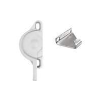 Sliding aperture Lock, Aluminum Alloy Half-Moon Latch, Security Lock for Sliding panels and Doors, Adjustable No-Drill Installation, Household Security