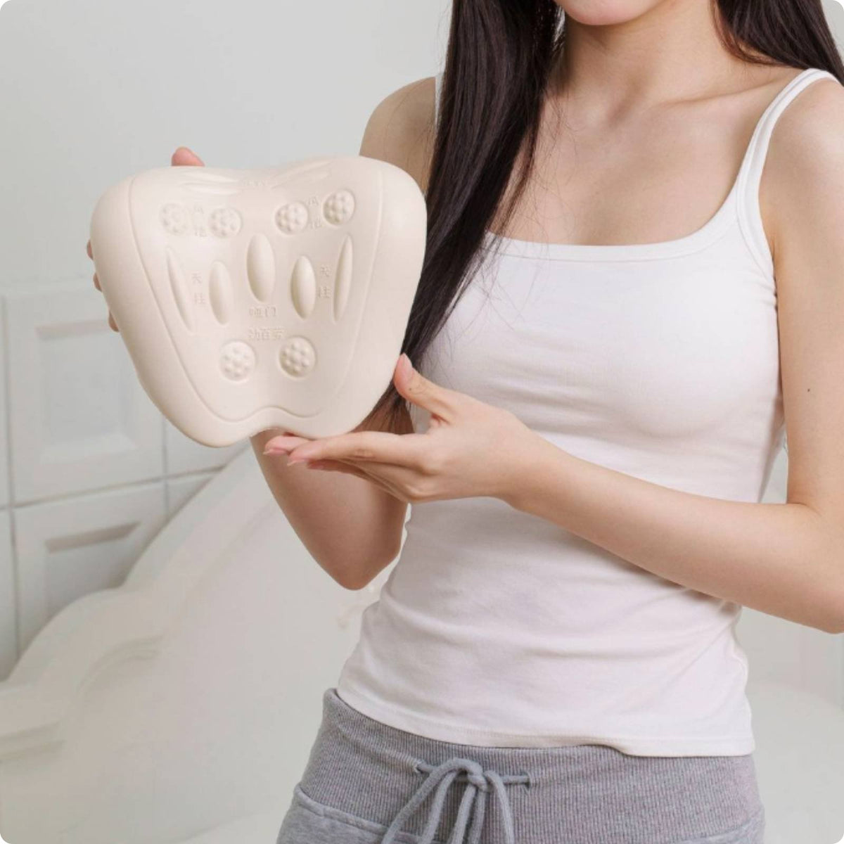 Cervical Traction Device Home Use Neck Relaxer Ergonomic Design for Bed