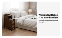 Narrow Drawer Chest Space-Saving Nightstand Minimalist design for Bedroom, Office