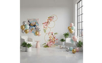 Round Balloon Backdrop Frame Stable Base Metal Wedding Backdrop Circle