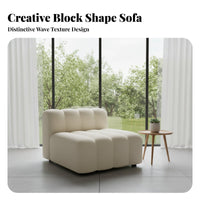Unstructured Sectional Sofa Wabi-Sabi Aesthetic Configurable Couch Double-Sided Minimalist for Interior Designers