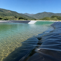 HDPE Geomembrane Pond Liner, Reservoir & Landfill Liner, Impermeable Heavy Duty for Irrigation Channels, Waste Containment