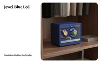 Automatic Watch Winder Accessible-Lid Auto-Stop Mechanical Watch Winder Timepiece Accessory Multiple Rotation Modes Quiet Engine
