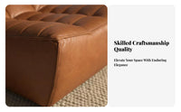 Armless Tufted Block Chair Wabi-Sabi Design Adaptable Sofa Small Space Space-Efficient Minimalist Aesthetic for Homeowners