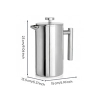 Stainless Steel Manual Coffee Brewer Rust Resistant Manual Brewer Kitchen Tool