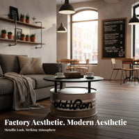 Oil Drum Table and Chair Combo Factory Theme & Design 3-Piece Patio Group Retro Look and Feel sturdyDuty for Restaurateurs