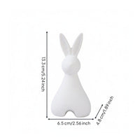 Ceramic Rabbit Figurine Cute Ceramic Rabbit Statue Creative Design