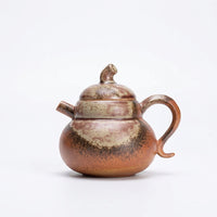 Wood Fired Ceramic Teapot, Light Luxury Retro Style