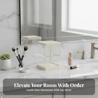 Rotating sponge Holder Easy reach Rotating Makeup Brush Holder Multi-Compartment