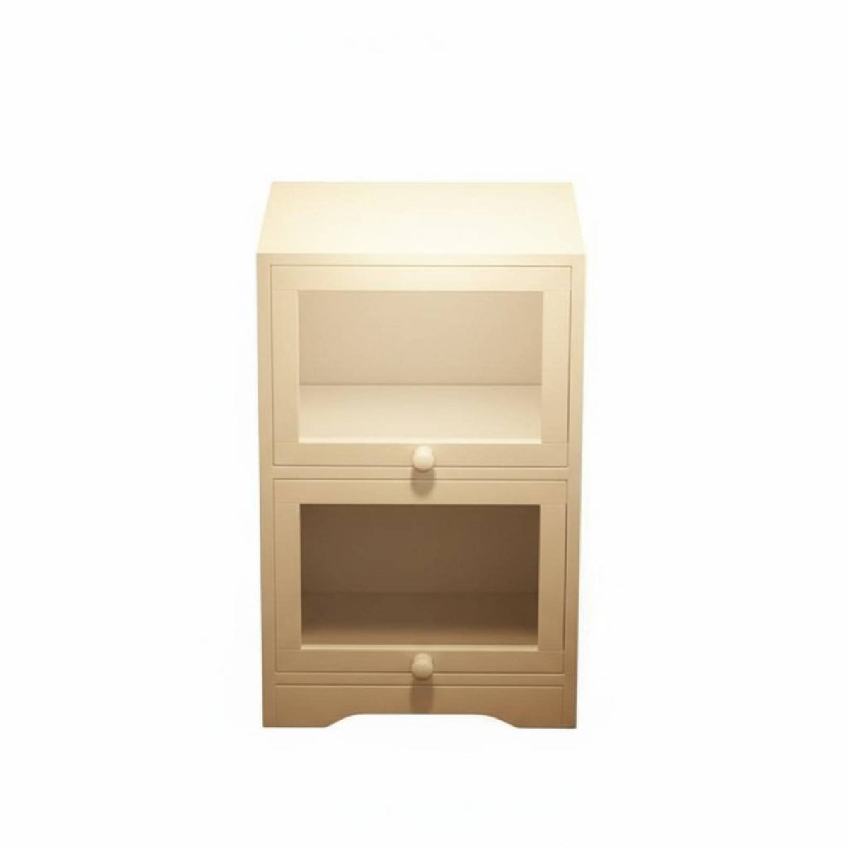 Clear Bedside Trolley Transparent Design Side Table Modern aesthetic for Dorm Room