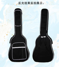 KADY K11 41-Inch Acoustic Guitar Bag, 10mm Thick Padding, Oxford Fabric, Reflective Edge, Customizable Logo