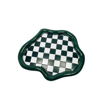 Checkerboard Tray Polished Cumulus Tray Smooth Organizer for Coffee Table, Entryway