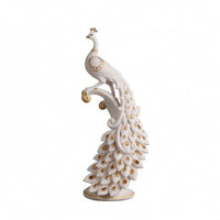 Decorative Peacock Statue Sculpted Tabletop Ornament Artistic for Art Collectors