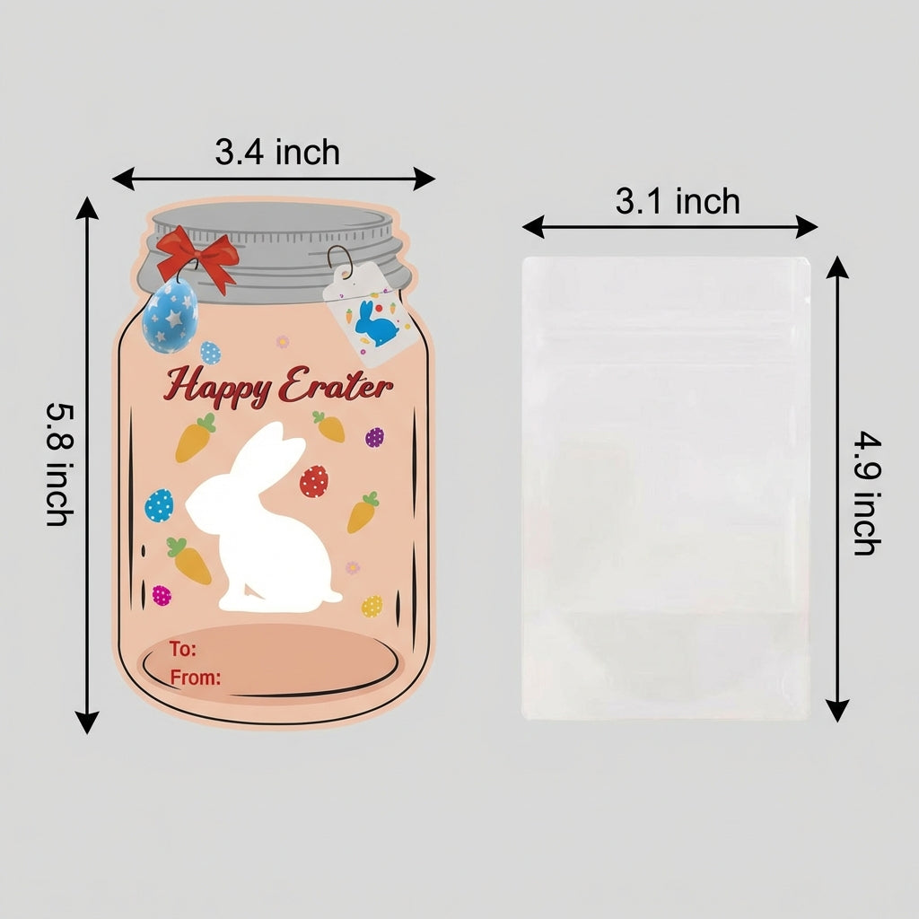 20 Pieces Hollow Easter Cards Multiple Designs Easter Treat Holder Cards Easy to Assemble Party Supplies for Students, Teachers, Holiday Celebrations