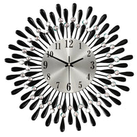 Metal Peacock Clock, Fashionable Minimalist Starry Sky Wall Clock, Creative Iron Art Hanging Clock, Silent