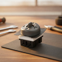 Black Side Mirror Control Switch Rotary Mirror Control Switch with Bezel OE Specifications Compatible for Mechanics
