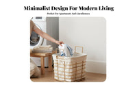 Cylindrical Woven basket with Handles adaptable Storage Basket Large Capacity