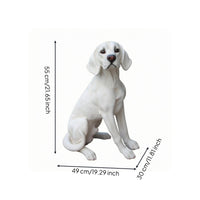 Labrador Sculpture Detailed Coat Texture Sitting Dog Figurine Decorative Garden Decoration for Home