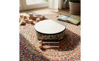 Tabletop Frame Drum with Wooden Drumsticks Floral Frame Drum with Drumsticks Padded Percussion Instrument Easy to Play for Music Teachers, Kids, Toddlers, Classroom, Playroom