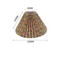 Textile Accordion Lampshade Easy Installation Detachable Lamp Shade for Bedroom