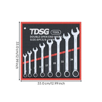 Steel double-ended wrench set
