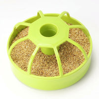 Automatic Bird Feeder and Cockatiel Feeder, Freestanding Budgie Feeder, Anti-Spill Indoor Bird Food Tray for Canary and Finch