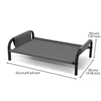 Raised Feline Bed Summer Cooling Raised Pet Bed Sturdy Metal Frame for Indoor